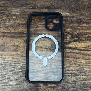 MagSafe Compatible Black Phone Case For iPhone 13/14